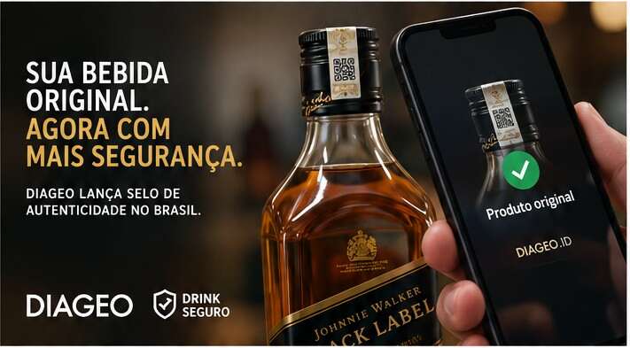 Diageo lança selo no Brasil para combater bebidas falsificadas