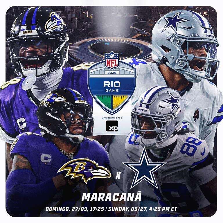 NFL estreia no Maracanã com Cowboys x Ravens em setembro